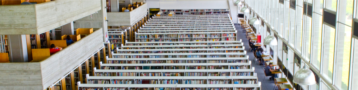 library shelves